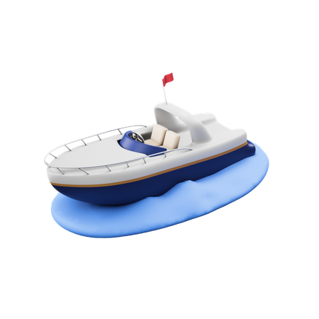 Speedboat  3D Icon