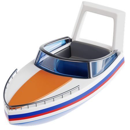 Speedboat  3D Icon