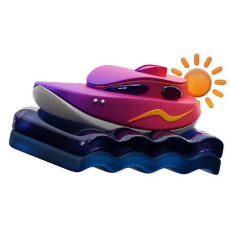 Speedboat  3D Icon