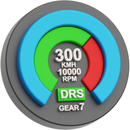 Speedometer  3D Icon