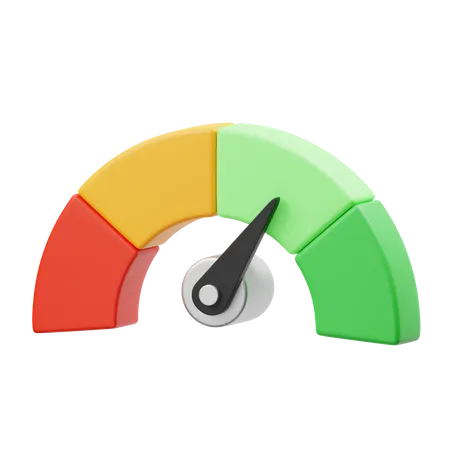 Speedometer  3D Icon