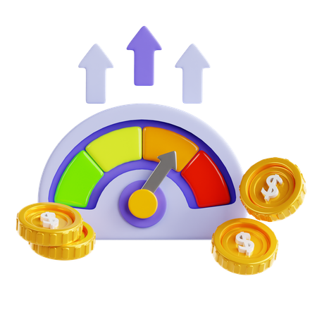 Speedometer  3D Icon