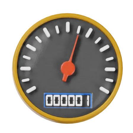 Speedometer  3D Icon