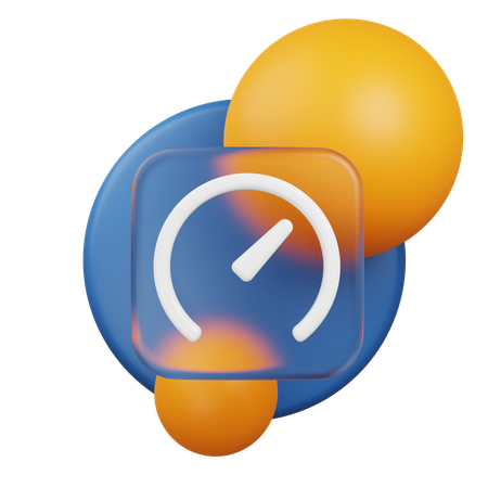 Speedometer  3D Icon