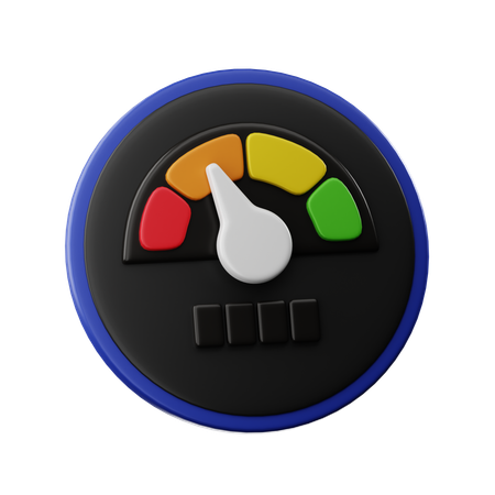 Speedometer  3D Icon