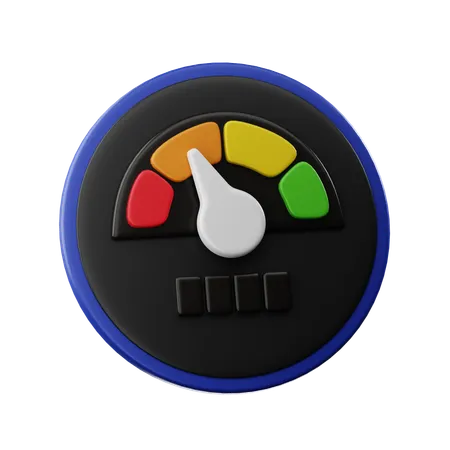 Speedometer  3D Icon