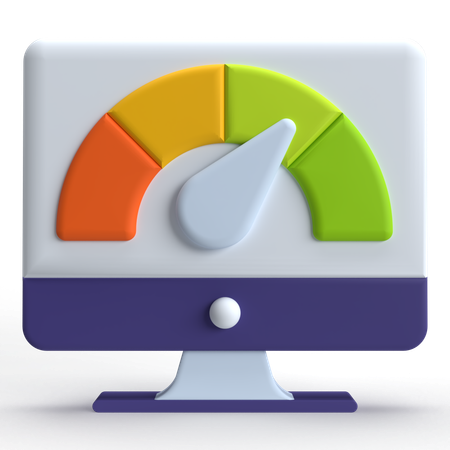 Speedometer  3D Icon