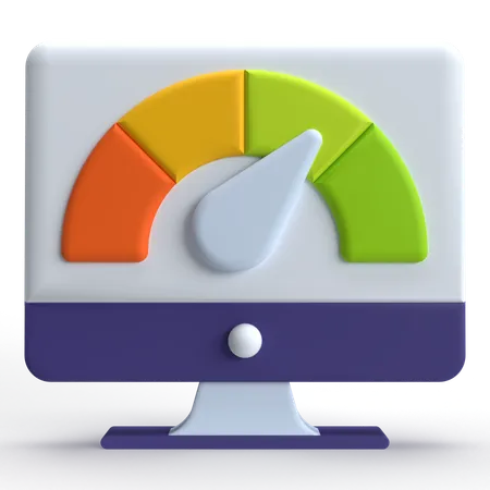 Speedometer  3D Icon