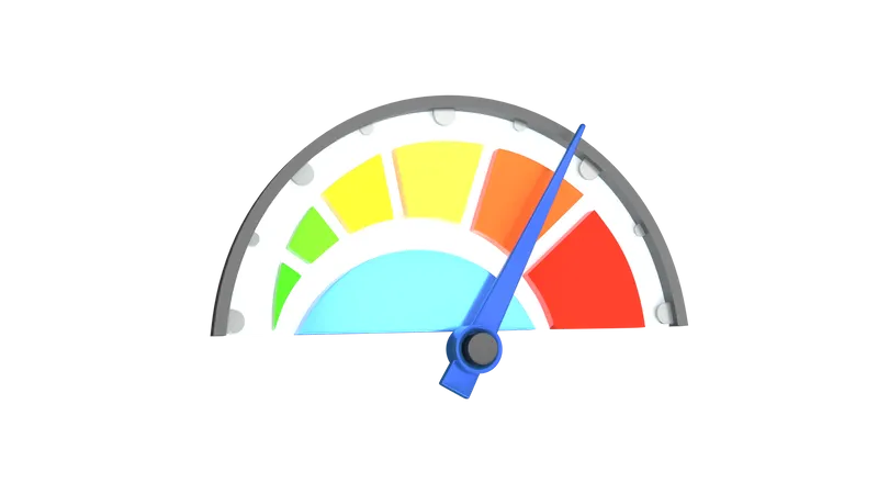 Speedometer  3D Illustration