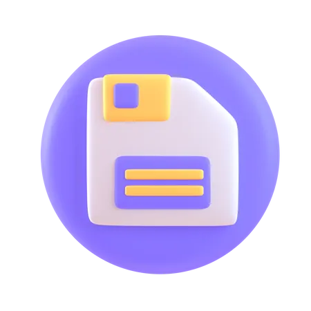 Speichern  3D Icon