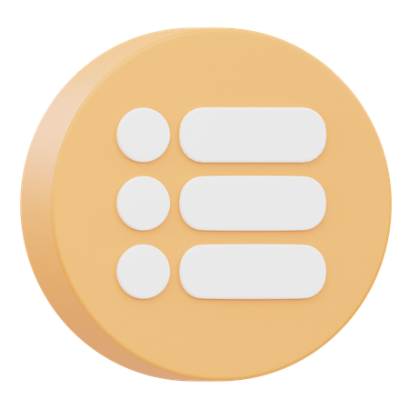 Speisekarte  3D Icon
