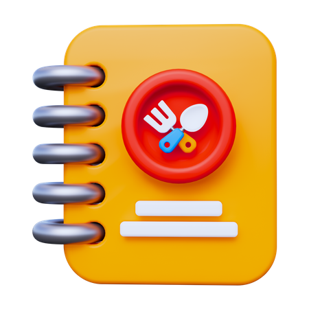 Speisekarte  3D Icon