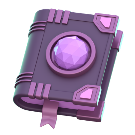 呪文書  3D Icon