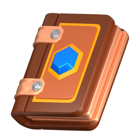 呪文書  3D Icon