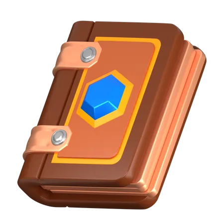 呪文書  3D Icon