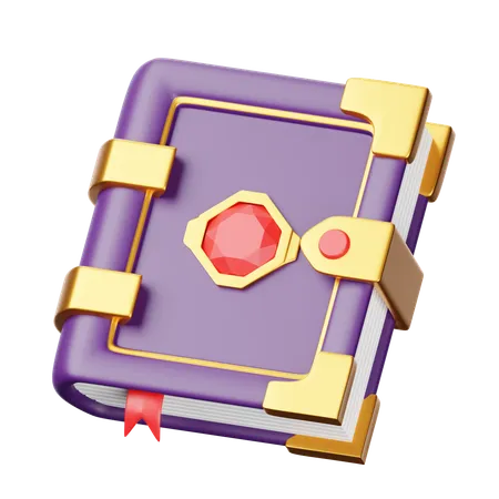 Spell Book  3D Icon