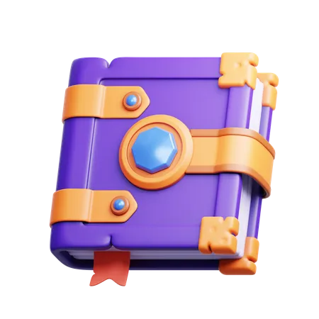 3 D Illustration Of Spell Book 3D Icon