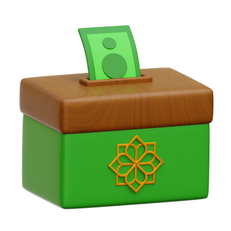 Spendenbox  3D Icon