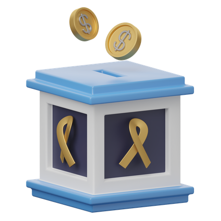 Spendenbox  3D Icon