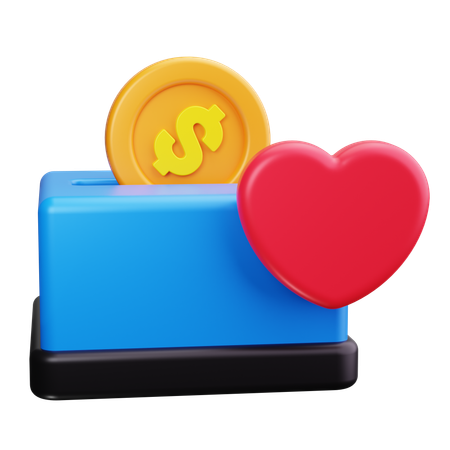 Spendenbox  3D Icon