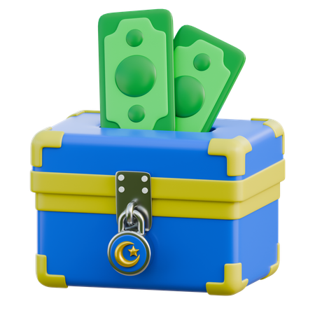 Spendenbox  3D Icon