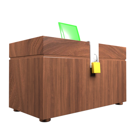 Spendenbox  3D Icon