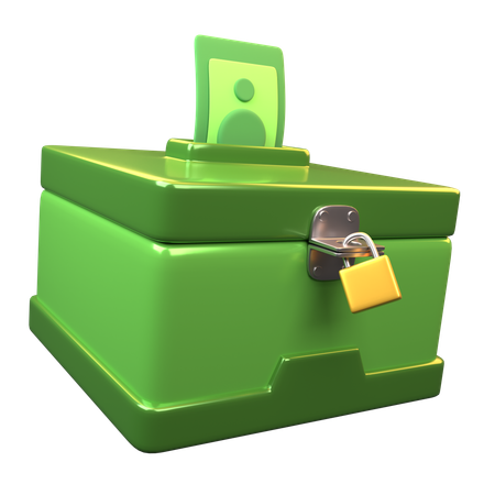 Spendenbox  3D Icon