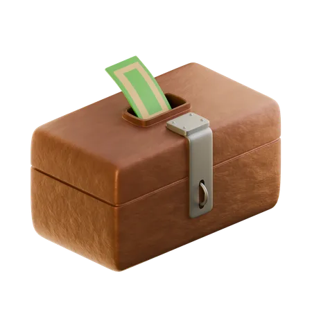 Spendenbox  3D Icon