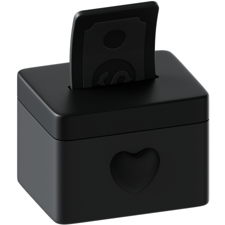 Spendenbox  3D Icon