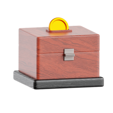 Spendenbox  3D Icon