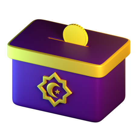 Spendenbox  3D Icon