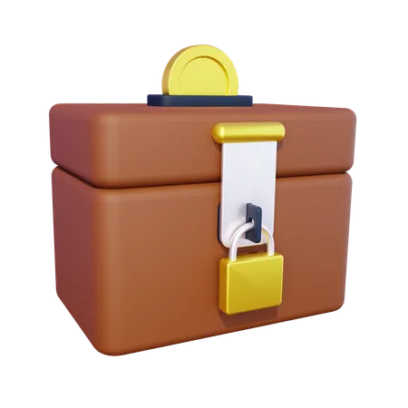 Spendenbox  3D Icon