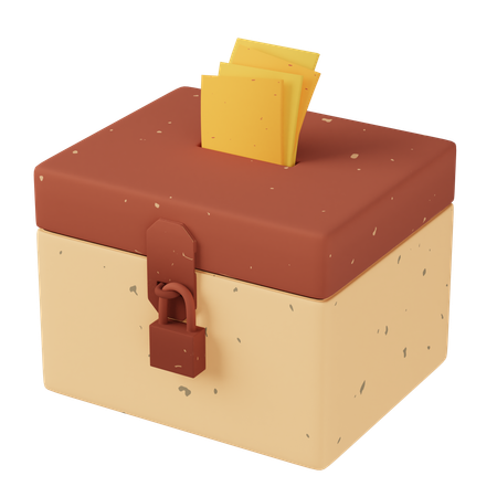 Spendenbox  3D Icon