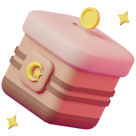 Spendenbox  3D Icon