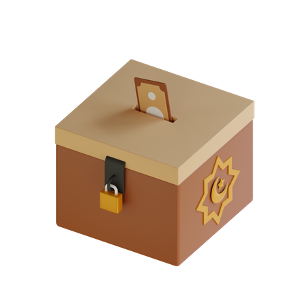 Spendenbox  3D Icon