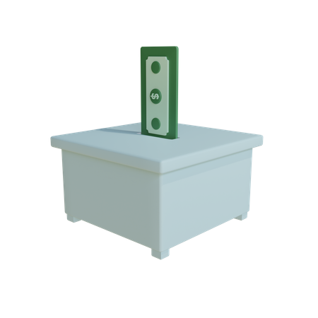 Spendenbox  3D Icon