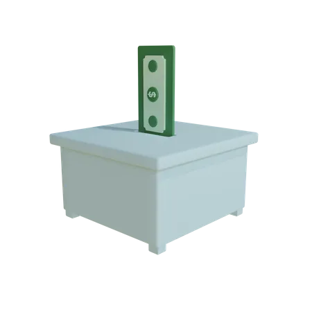 Spendenbox  3D Icon