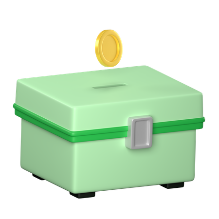 Spendenbox  3D Icon