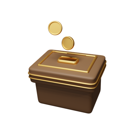 Spendenbox  3D Icon