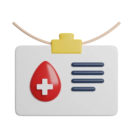 Organspendeausweis  3D Icon