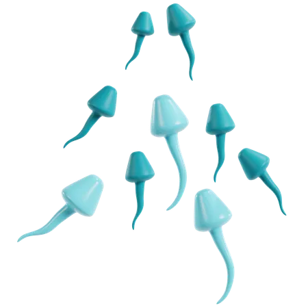 Sperm Cells Illustration  3D Icon