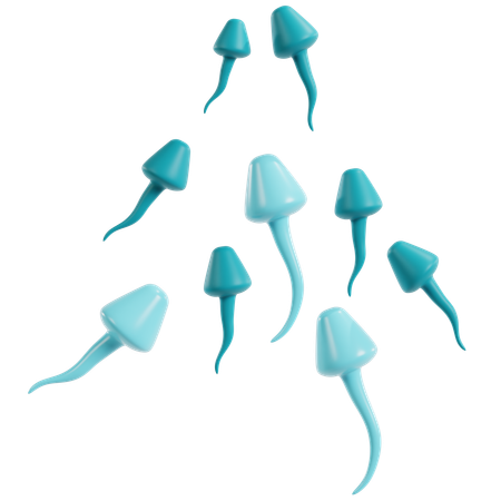 Illustration des spermatozoïdes  3D Icon