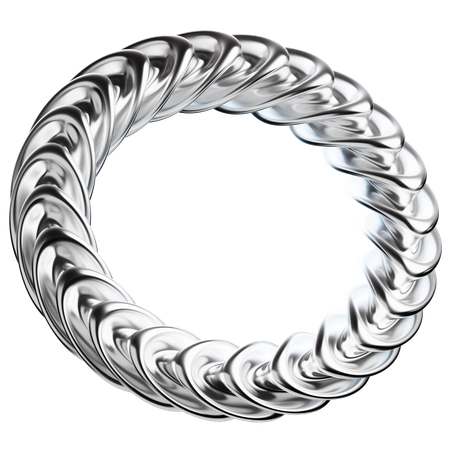 Sphere Abstract Chrome Shape  3D Icon