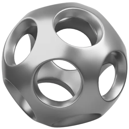 Sphère boule forme abstraite  3D Icon