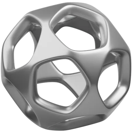 Sphère boule forme abstraite  3D Icon