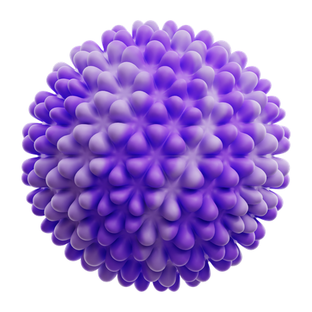 Sphère Dégradé Violet Forme Abstraite K  3D Icon