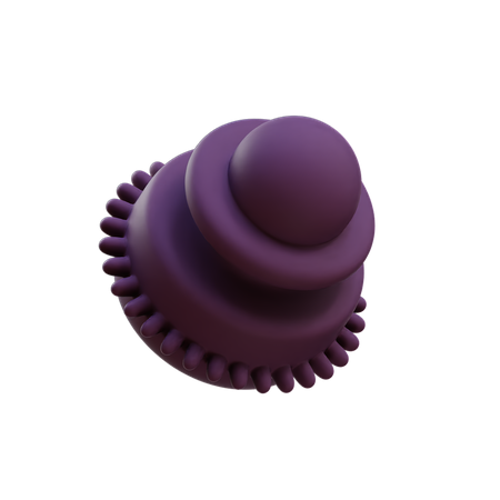 Sphere Extruded Cylinder  3D Illustration