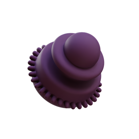 Sphere Extruded Cylinder 3D Illustration