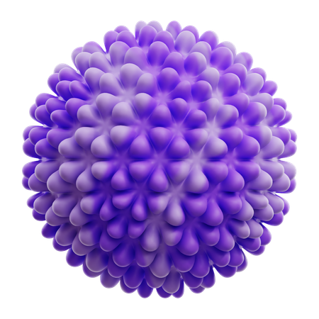 Sphere Gradient Purple Abstract Shape K  3D Icon