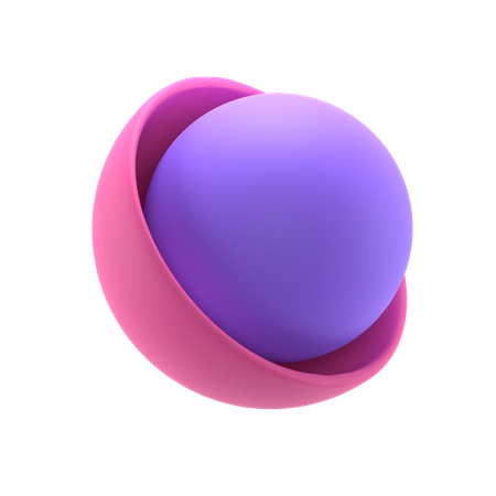 Sphere in bowl  3D Icon